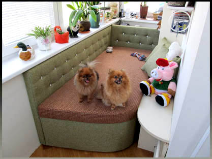 Кушетка для балкона от фабрики на заказ Кушетка для балкона от фабрики на заказ