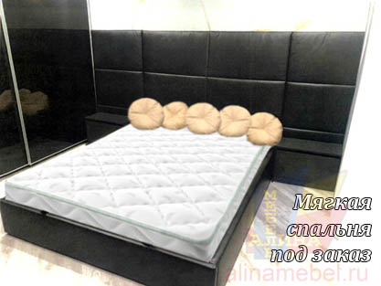 Кровать с декоративным изголовьем под заказчика Кровать с декоративным изголовьем под заказчика