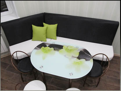 Угловые диваны для кухни с эркером на заказ Угловые диваны для кухни с эркером на заказ