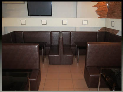 Модульные диваны для кафе и баров с высокими спинками Модульные диваны для кафе и баров с высокими спинками