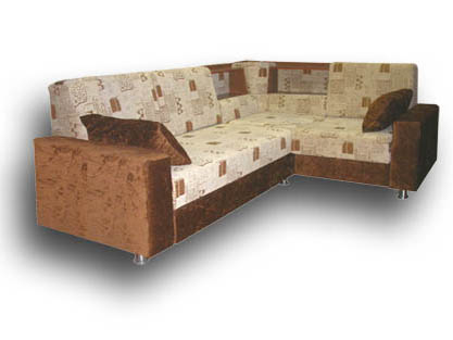 Угловой диван-кровать Легион с полочками