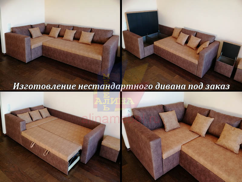 Изготовление углового дивана