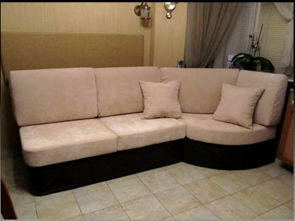 Кухонный уголок со спальным местом для эркера на заказ Кухонный уголок со спальным местом для эркера на заказ