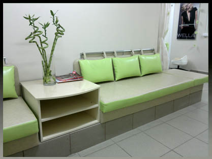 Диваны и пуфы для посетителей в Салон Красоты Диваны и пуфы для посетителей в Салон Красоты